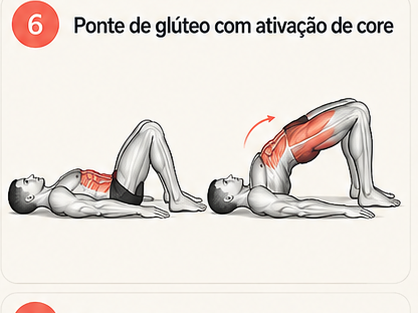 Demonstração da ponte de glúteo