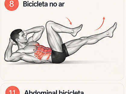 Demonstração da bicicleta no ar